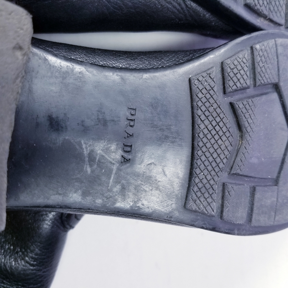 Prada | Soft‎ Leather Ankle Boots 37 - Picture 10 of 10